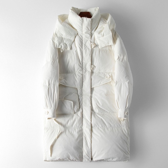 Jackets & Blazers - White Winter Duvet Coat